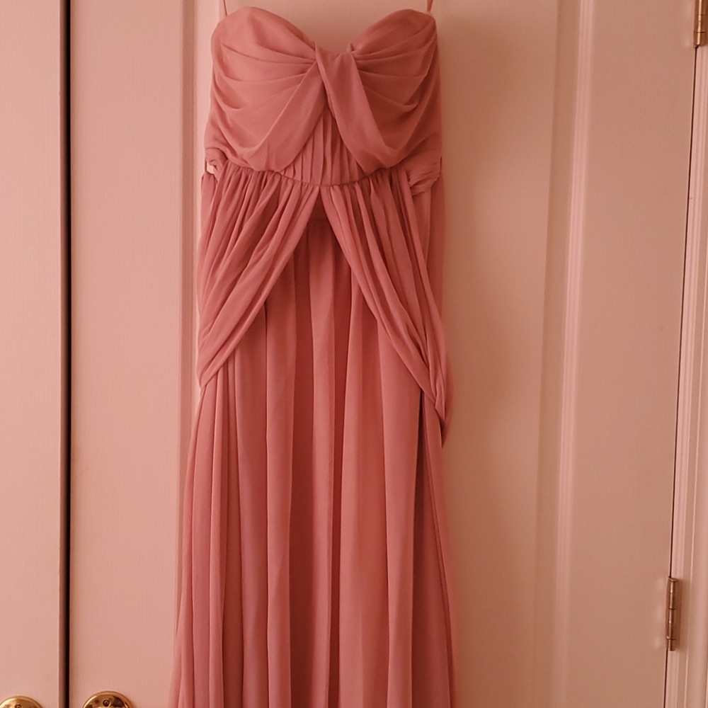 Bridy Grey Rose/blush Bridesmaids dresses
